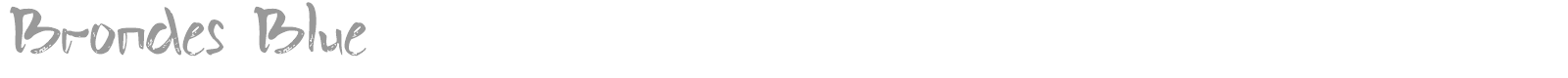 Brondes Blue font preview